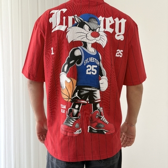 Sylvester Oversize Kırmızı Tişört