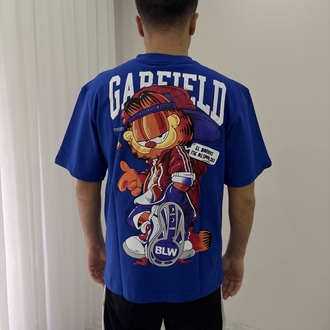 Garfield Oversize Mavi Tişört