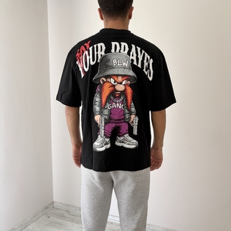 Yosemite Sam Oversize Siyah Tişört