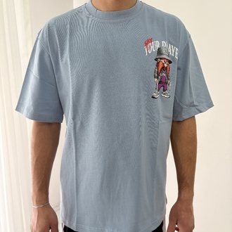 Yosemite Sam Oversize Açık Mavi Tişört