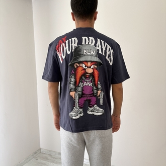 Yosemite Sam Oversize Füme Tişört