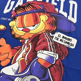 Garfield Oversize Mavi Tişört