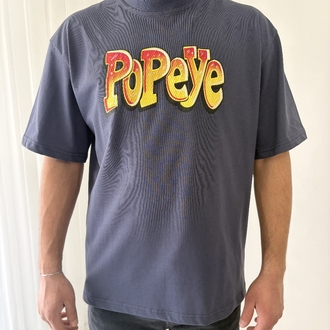 Popeye Oversize Füme Tişört