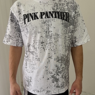 Pembe Panter Oversize Beyaz Tişört