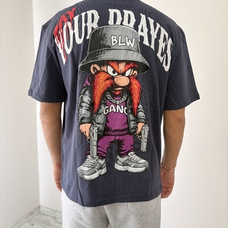 Yosemite Sam Oversize Füme Tişört