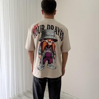 Yosemite Sam Oversize Kahverengi Tişört
