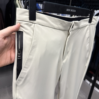 İthal Emporio Armani Kırışmayan Kumaş Jogger Pantolon(1087-Bej)