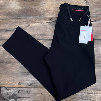 Prada Kırışmayan Kumaş Jogger Pantolon(1362-Siyah)