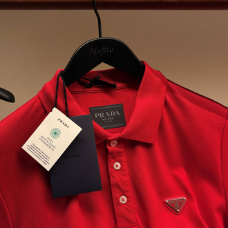Prada Yeni Logo Polo Yaka (3322-Kırmızı)