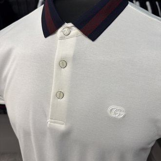 İthal Gucci Polo Yaka  Kırışmayan Kumaş (0112-beyaz)