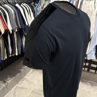Emporıo Armani omuz detaylı T-shirt (26508-Lacivert)