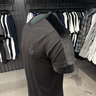 Emporıo Armani omuz detaylı T-shirt (26508-Siyah)