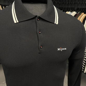 İthal KİTON Triko Polo Yaka (7202-Siyah)