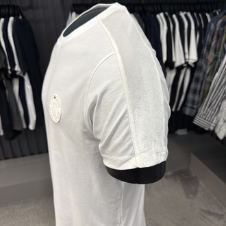 Emporıo Armani omuz detaylı T-shirt (26508-Beyaz)