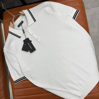 İthal DOLGE GABBANA Triko Polo Yaka (5558-BEYAZ)