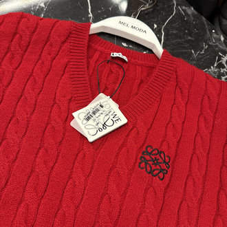 KADIN LOEWE V Yaka TRİKO (Kırmızı)