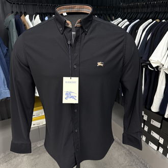 OUTLET ÜRÜNÜ Burberry İthal Kırışmayan Kumaş Gömlek (3911-siyah)