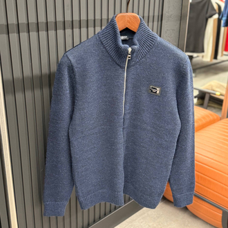 OUTLET ÜRÜNÜ İthal DOLGE GABBANA  Yüm Kumaş Tam Fermuarlı Triko (lacivert-5729