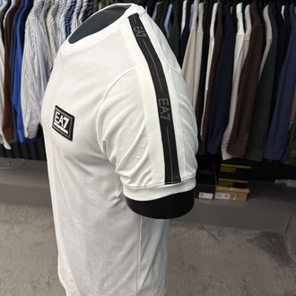 EA7 omuz detaylı T-shirt (26701-beyaz)