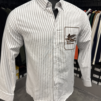  Etro Çizgili Gömlek (2131-Vizon)
