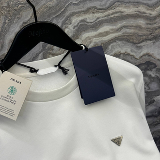 OUTLET ÜRÜNÜ İTHAL ÜRÜN PRADA sweat (5209-Beyaz)