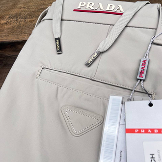 Prada Kırışmayan Kumaş Jogger Pantolon(1361-Taş)
