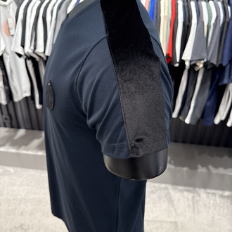 Emporıo Armani omuz detaylı T-shirt (26508-Lacivert)