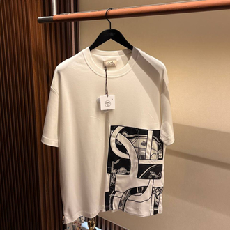 İthal Hermes T-shirt (Beyaz)