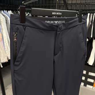 İthal Emporio Armani Kırışmayan Kumaş Jogger Pantolon(1087-Lacivert)