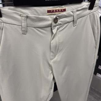 Prada Kırışmayan Kumaş Jogger Pantolon(1361-Bej)