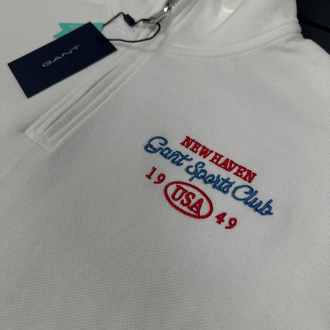 KADIN Gant Yarım Fermuarlı Sweat (55011-Beyaz)