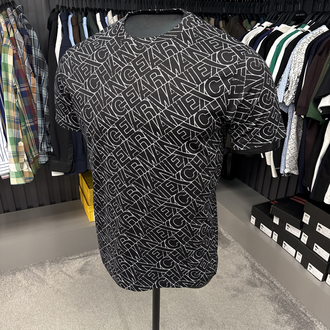 Armanı exchange dijital baskı T-shirt (26609-siyah)