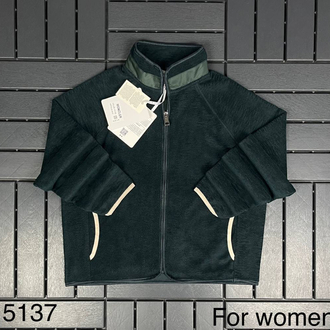 KADIN MONCLER Uzun Fermuarlı POLAR (Haki Yeşil)-5137-