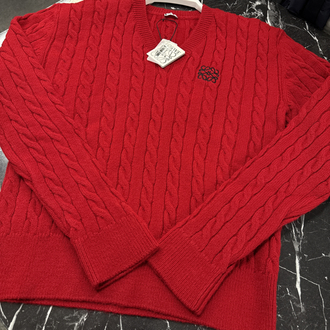 KADIN LOEWE V Yaka TRİKO (Kırmızı)