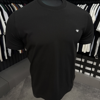 İthal Dior Kırışmayan Kumaş T-shirt (388-Siyah)