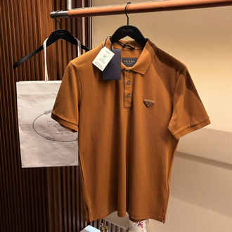 Prada Yeni Logo Polo Yaka (3322-Taba)