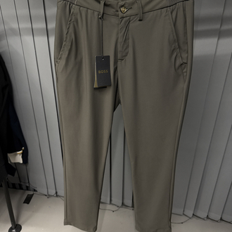 Boss Kırışmayan Kumaş Jogger Pantolon(1088-haki)