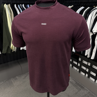 Hugo Boss Yıkamalı Kumaş T-shirt (9017-Bordo)