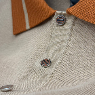 Outlet ürünü İthal Zegna Triko Polo Yaka (5047-Taba)