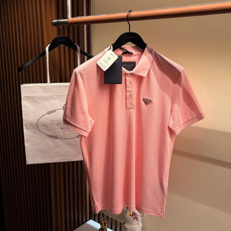 Prada Yeni Logo  Polo Yaka (3322-Pembe)