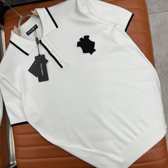 İthal DOLGE GABBANA Triko Polo Yaka (5559-BEYAZ)