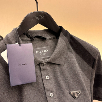 Prada Yeni Logo Polo Yaka (3322-Antrasit)