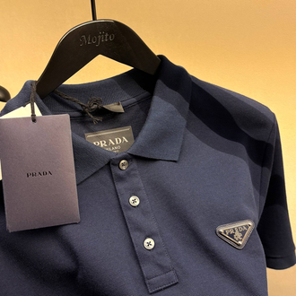 Prada Yeni Logo Polo Yaka (3322-Lacivert)