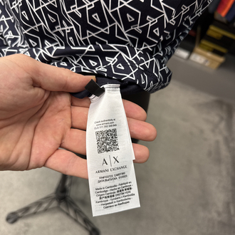 OUTLET ÜRÜNÜ Armanı exchange dijital baskı T-shirt (26604-lacivert)