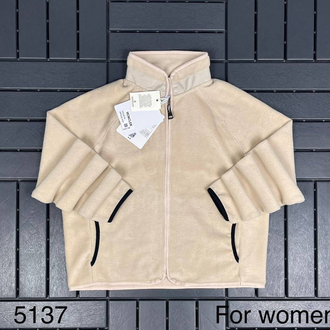 KADIN MONCLER Uzun Fermuarlı POLAR (Bej)-5137-