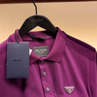 Prada Yeni Logo Polo Yaka (3322-Mürdüm)