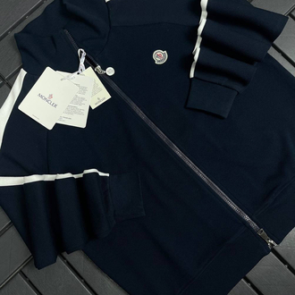 KADIN MONCLER Tam Fermuarlı Sweat  (5174-Lacivert)