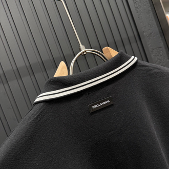 OUTLET ÜRÜNÜ İthal DOLGE GABBANA Triko Polo Yaka (5558-SİYAH)
