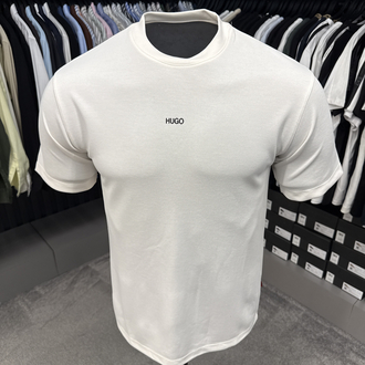 Hugo Boss Yıkamalı Kumaş T-shirt (9017-Bej)
