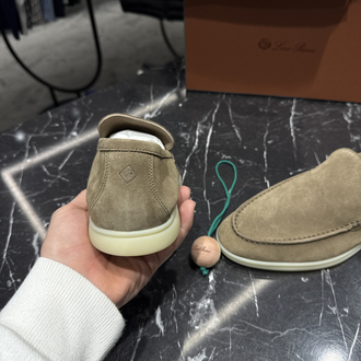 Lora Piana Hakiki Süet Deri Loafer Aykkabı (Taba-İTHAL ÜRÜN)